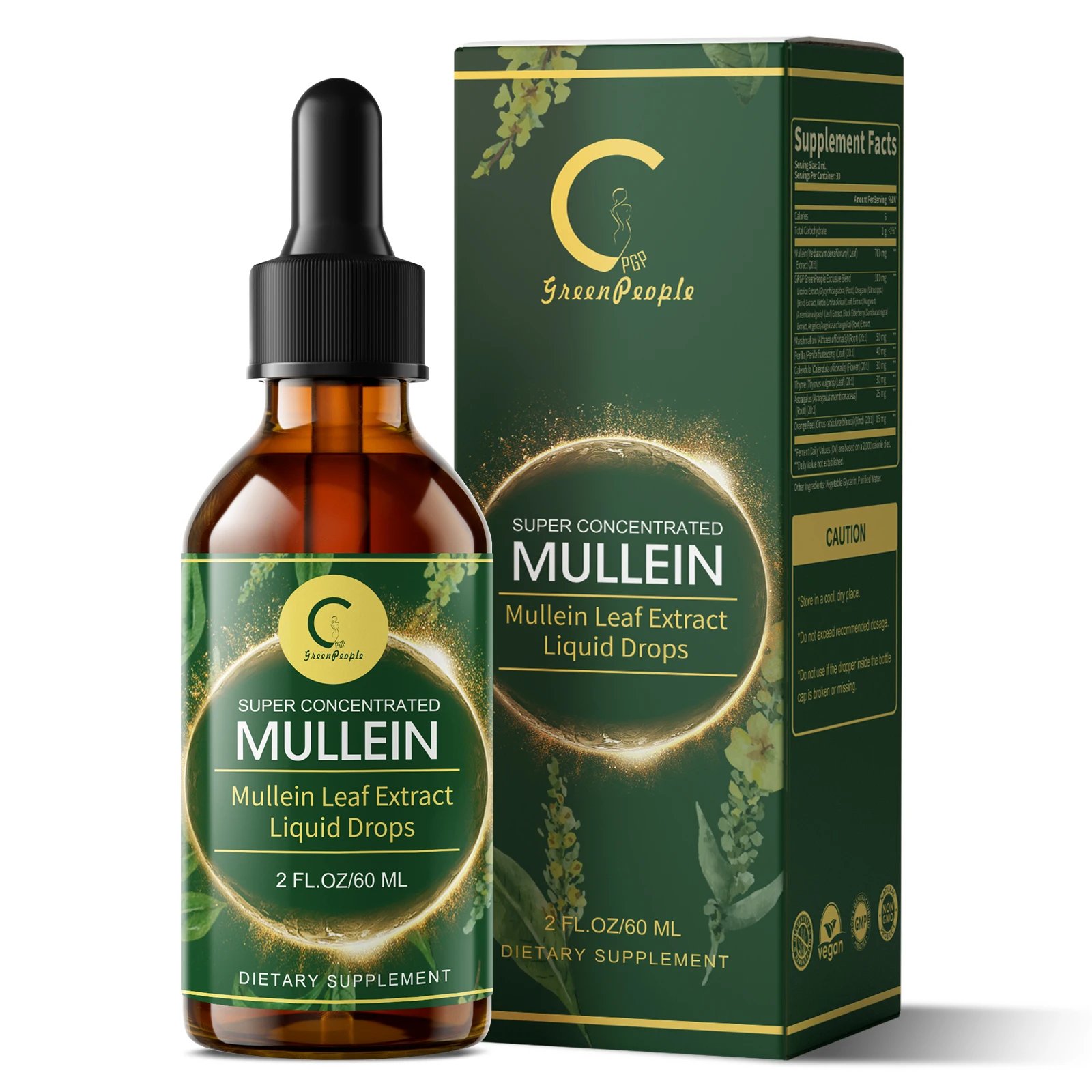 GPGP Greenpeople 60ML Mullein Drops for Lungs Health ,Lung Detox & Cleanse, Support for Respiratory, Immune, Digestive System GPGP Greenpeople 60ML Mullein Drops for Lungs Health ,Lung Detox & Cleanse, Support for Respiratory, Immune, Digestive System