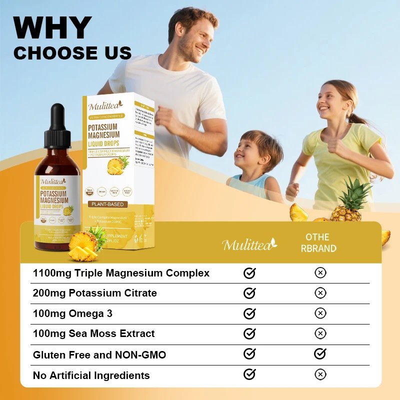 Mulittea Potassium Magnesium Drops With Vitamin D3 And Zinc For Leg Cramps Energy And Metabolism Muscle Bone Support Mulittea Potassium Magnesium Drops With Vitamin D3 And Zinc For Leg Cramps Energy And Metabolism Muscle Bone Support