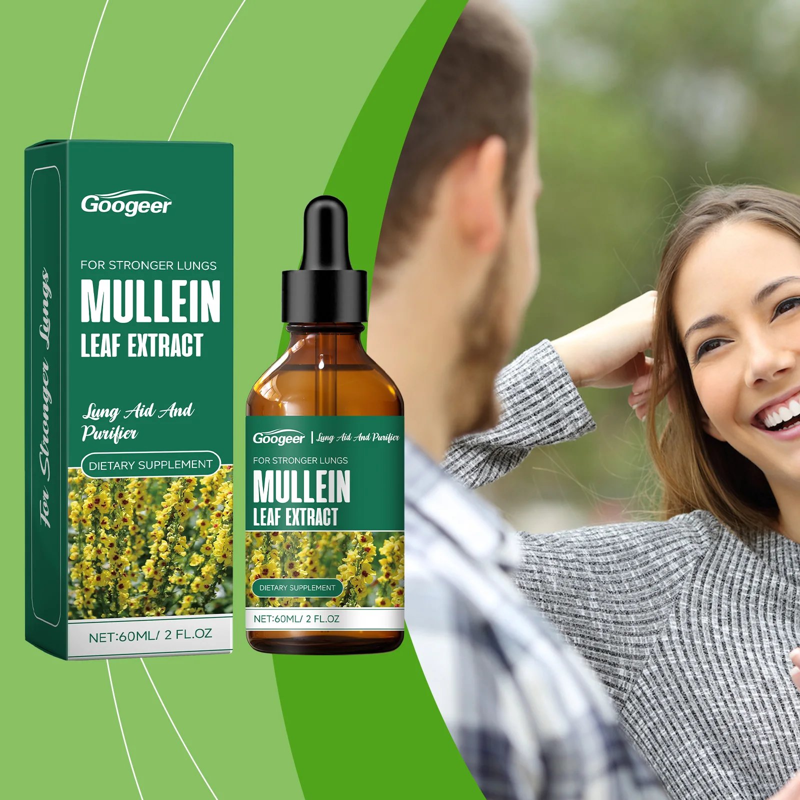 60ml Googeer Mullein Oral Supplement Support Cardio Brain Health Respiratory Comfort Anti Aging Metabolic Boost Heart Wellness 60ml Googeer Mullein Oral Supplement Support Cardio Brain Health Respiratory Comfort Anti Aging Metabolic Boost Heart Wellness