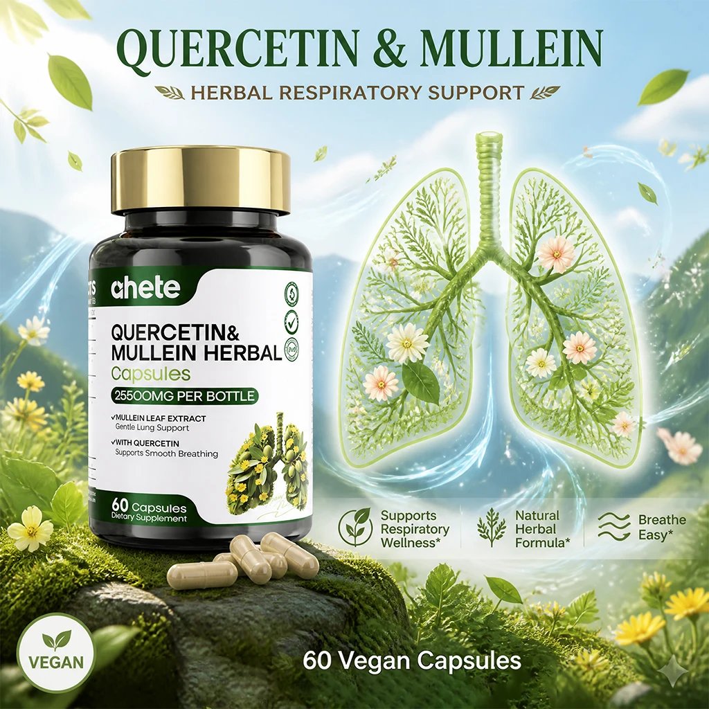 AHETE Mullein Leaf & Quercetin Capsules