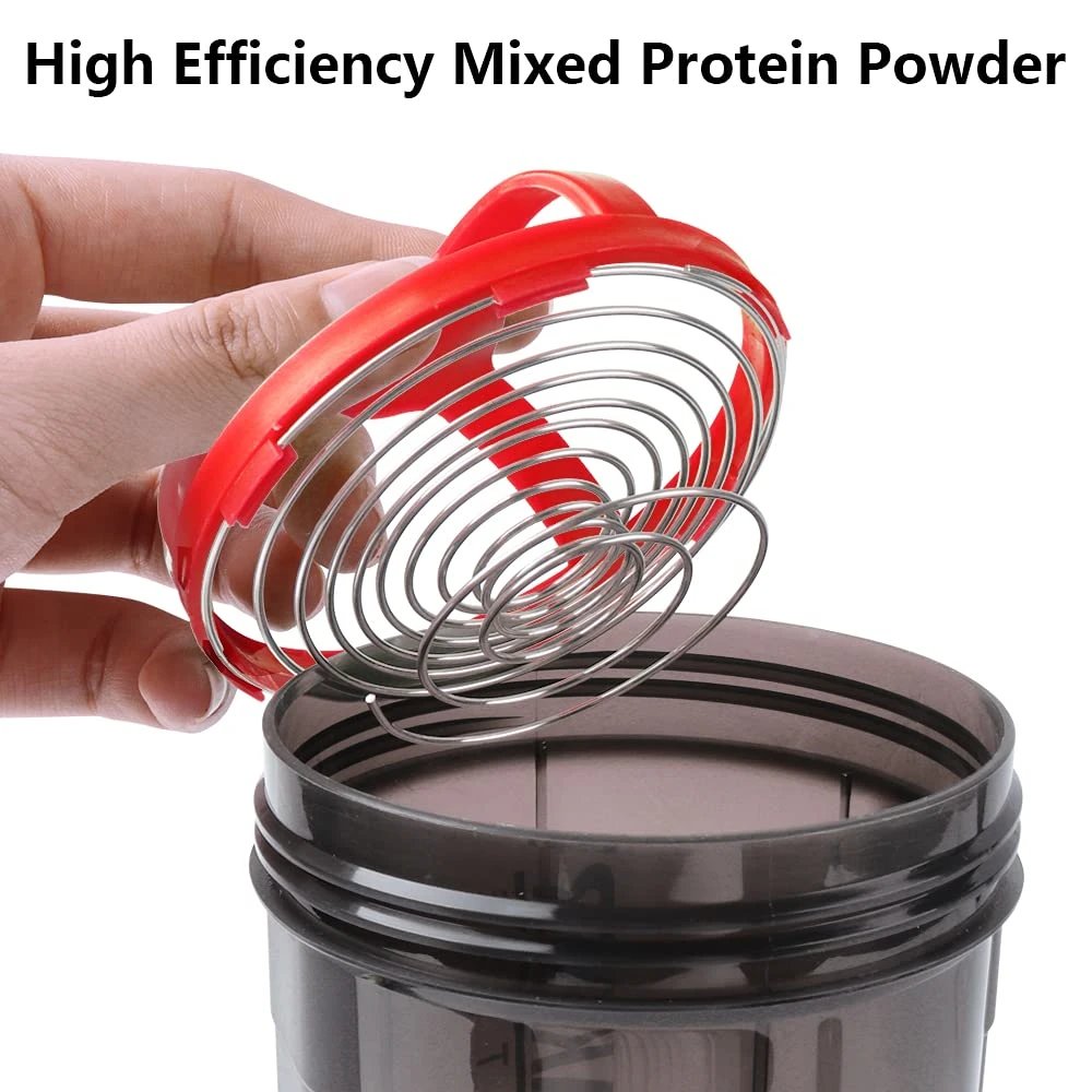 1pc Protein Shaker Bottle Portable 16oz Powder Shake Cup 3 Layers Shaker Protein Bottle Suitable For Sports Gym Fitness Outdoor 1pc Protein Shaker Bottle Portable 16oz Powder Shake Cup 3 Layers Shaker Protein Bottle Suitable For Sports Gym Fitness Outdoor
