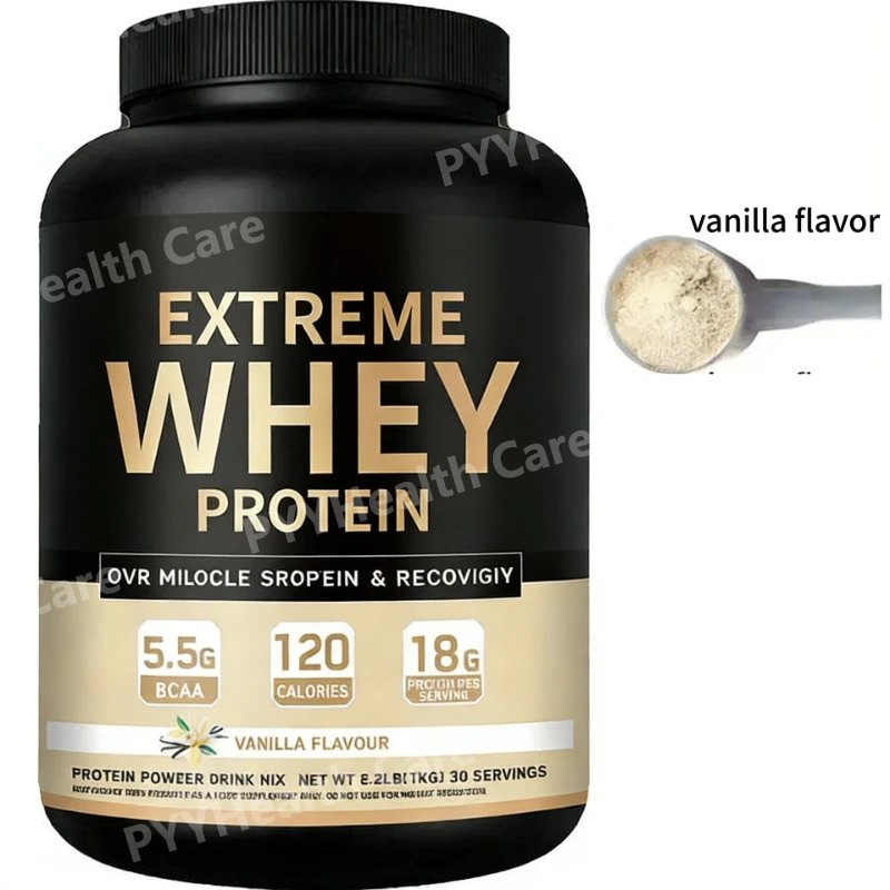 Vanilla Whey Protein Powder Drink Mix, 18g Protein Per Serving, 5.5g BCAAs, 120 Calories, 30 Servings, For Active Men & Women Vanilla Whey Protein Powder Drink Mix, 18g Protein Per Serving, 5.5g BCAAs, 120 Calories, 30 Servings, For Active Men & Women