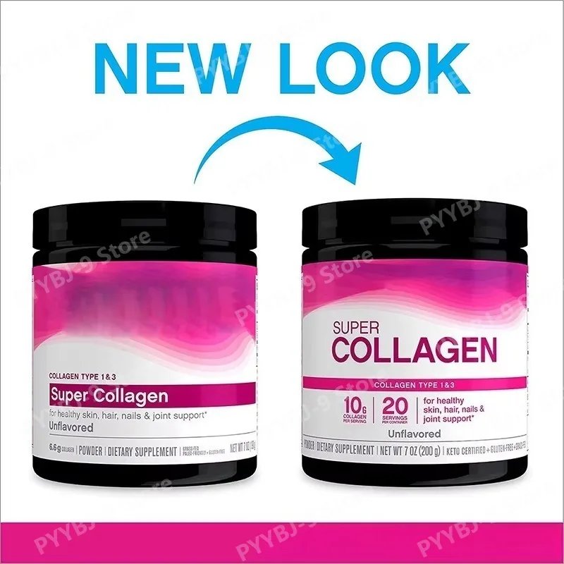 Collagen Protein Powder Unflavored High Protein Supplement Daily Nutrition Drink Mix 200g