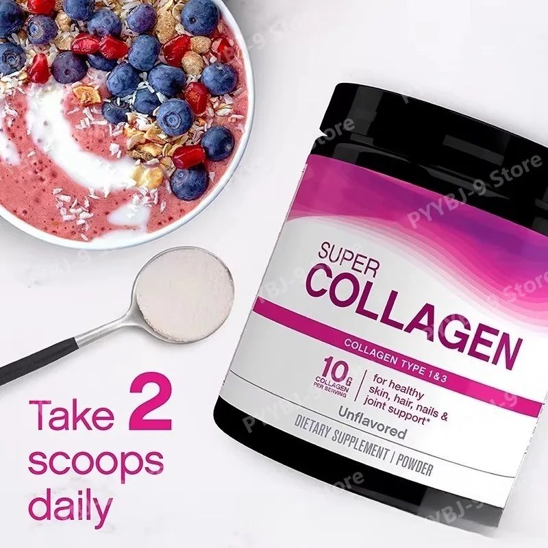 Collagen Protein Powder Unflavored High Protein Supplement Daily Nutrition Drink Mix 200g