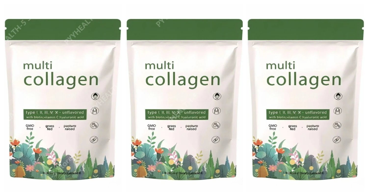 Hydrolyzed Collagen Protein Powder for Skin Elasticity and Joint Mobility Support, Unflavored Supplement, 453g