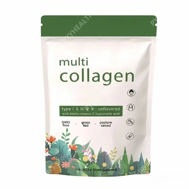 Hydrolyzed Collagen Protein Powder for Skin Elasticity and Joint Mobility Support, Unflavored Supplement, 453g