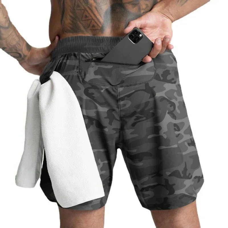 Running Shorts Summer Men Casual Solid Color Single Layer Shorts Woven Fabric Quick Dry For Gym Workout New Sport Short Pants Running Shorts Summer Men Casual Solid Color Single Layer Shorts Woven Fabric Quick Dry For Gym Workout New Sport Short Pants