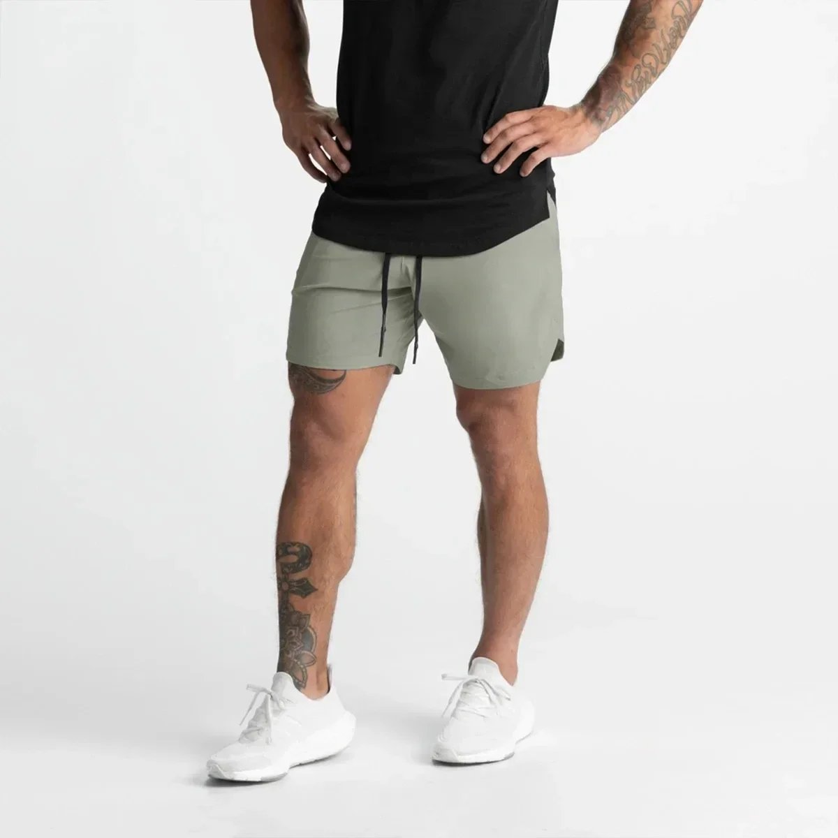 Running Shorts Summer Men Casual Solid Color Single Layer Shorts Woven Fabric Quick Dry For Gym Workout New Sport Short Pants Running Shorts Summer Men Casual Solid Color Single Layer Shorts Woven Fabric Quick Dry For Gym Workout New Sport Short Pants
