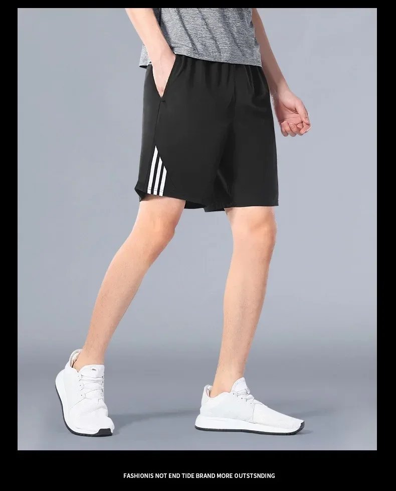 Summer Men Striped Printed Loose Sports Shorts Breathable Bottom for Basketball Gym Fitness Training Workout Summer Men Striped Printed Loose Sports Shorts Breathable Bottom for Basketball Gym Fitness Training Workout