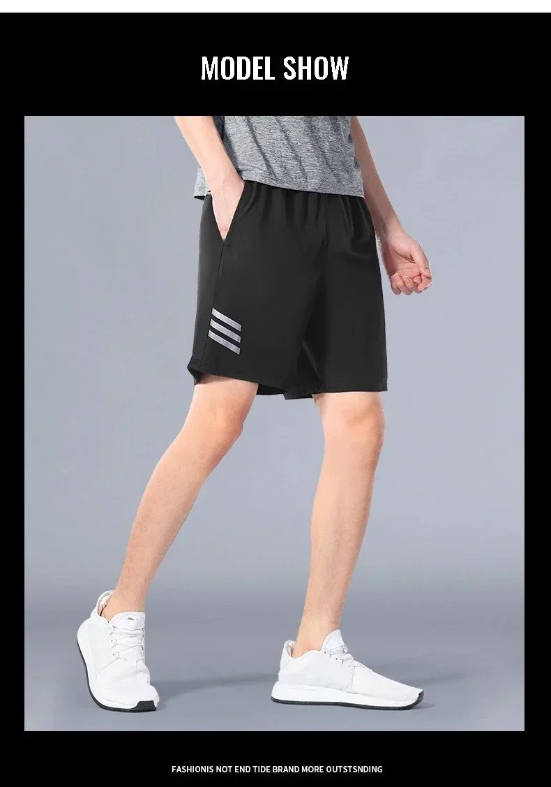 Summer Men Striped Printed Loose Sports Shorts Breathable Bottom for Basketball Gym Fitness Training Workout Summer Men Striped Printed Loose Sports Shorts Breathable Bottom for Basketball Gym Fitness Training Workout