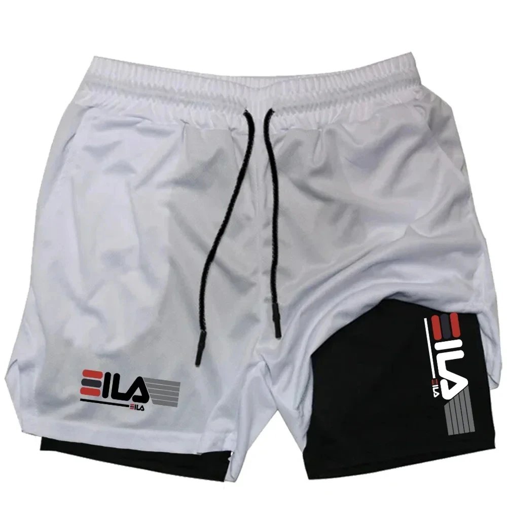 Men's Double Layer Sports Shorts - Image 4