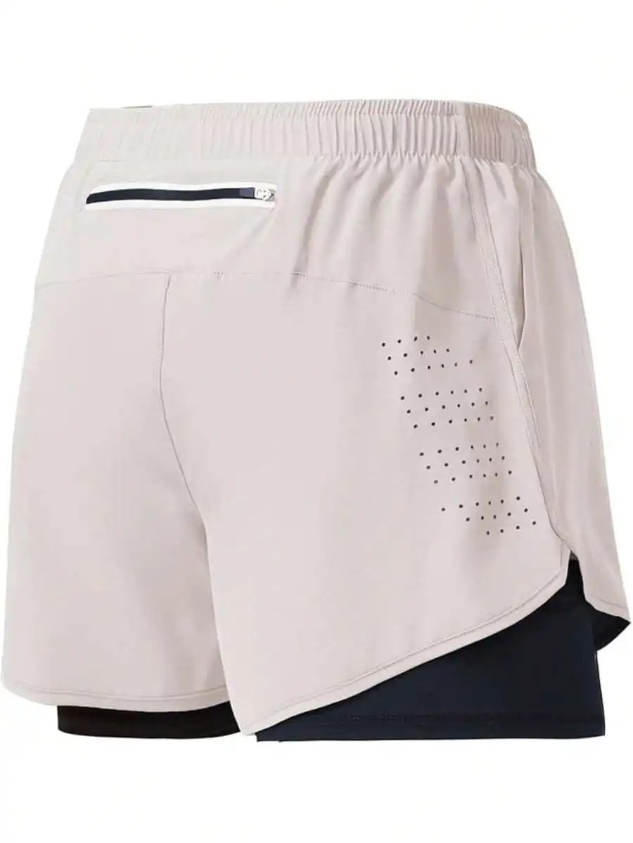Mens 2 In 1 Quick Dry Shorts - Image 2