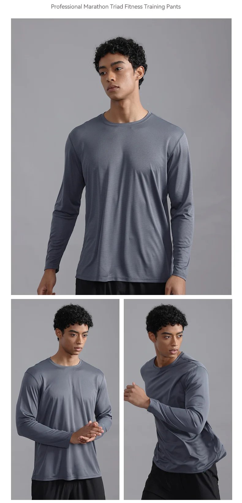 Summer Ice Silk Long Sleeve T-Shirt Men New Quick Dry Breathable Light Weight Outdoor Sun Protection Running Hiking Outer Wear Summer Ice Silk Long Sleeve T-Shirt Men New Quick Dry Breathable Light Weight Outdoor Sun Protection Running Hiking Outer Wear
