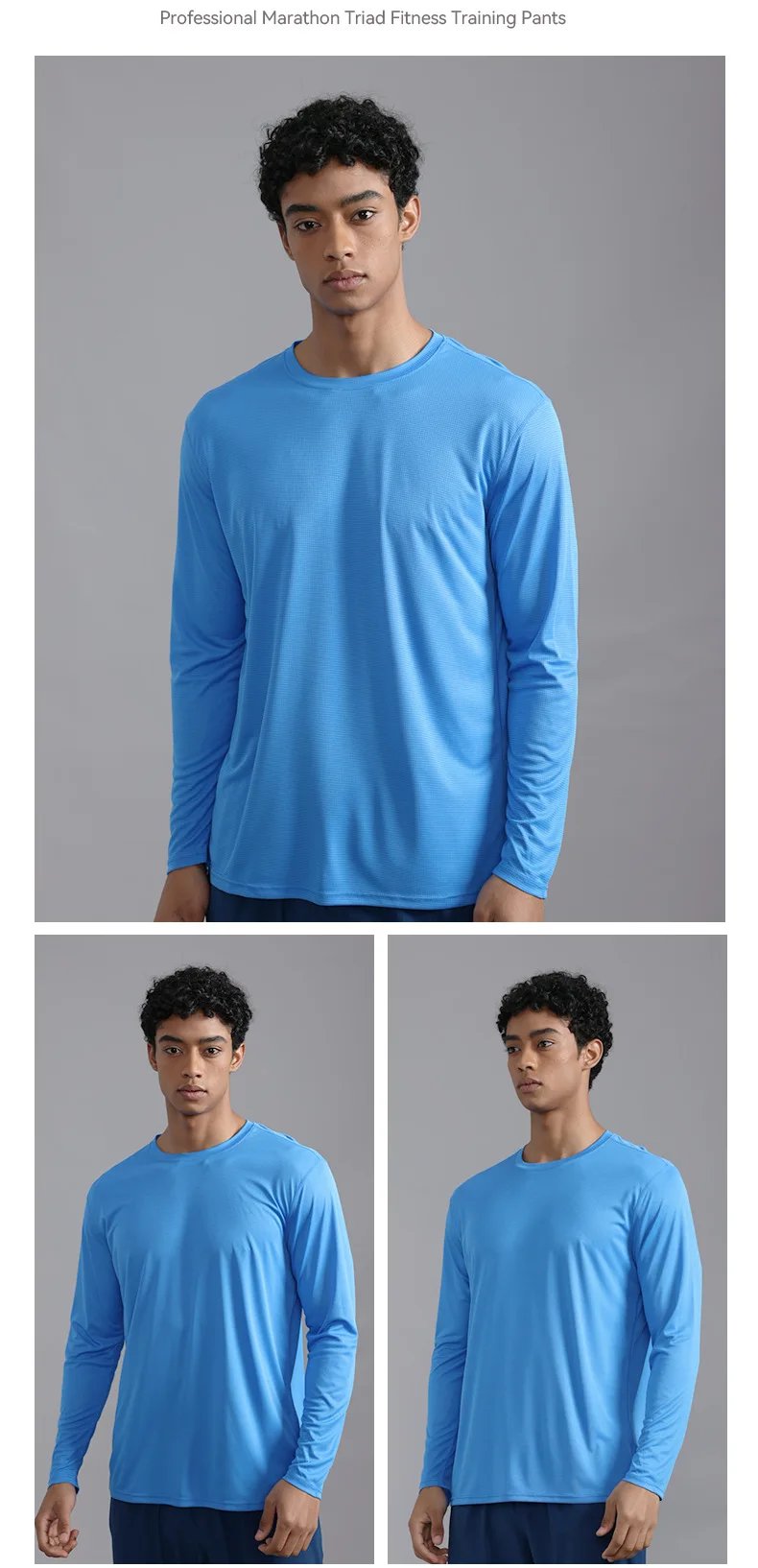 Summer Ice Silk Long Sleeve T-Shirt Men New Quick Dry Breathable Light Weight Outdoor Sun Protection Running Hiking Outer Wear Summer Ice Silk Long Sleeve T-Shirt Men New Quick Dry Breathable Light Weight Outdoor Sun Protection Running Hiking Outer Wear