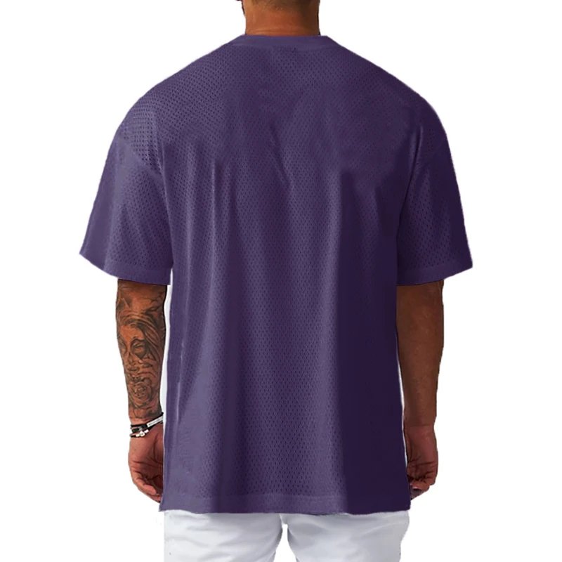 Mesh Polyester Men T-shirt - Image 3