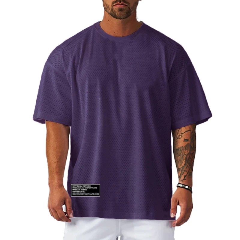 Mesh Polyester Men T-shirt - Image 4