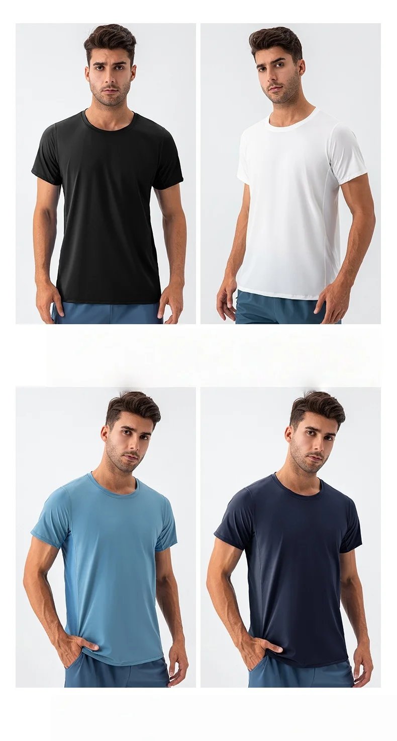 Quick Dry Sports T-Shirt Short Sleeve Men's Gym Fitness Training Tops Tee Man Running Workouts Sweatshirt Fitness Clothes Quick Dry Sports T-Shirt Short Sleeve Men's Gym Fitness Training Tops Tee Man Running Workouts Sweatshirt Fitness Clothes