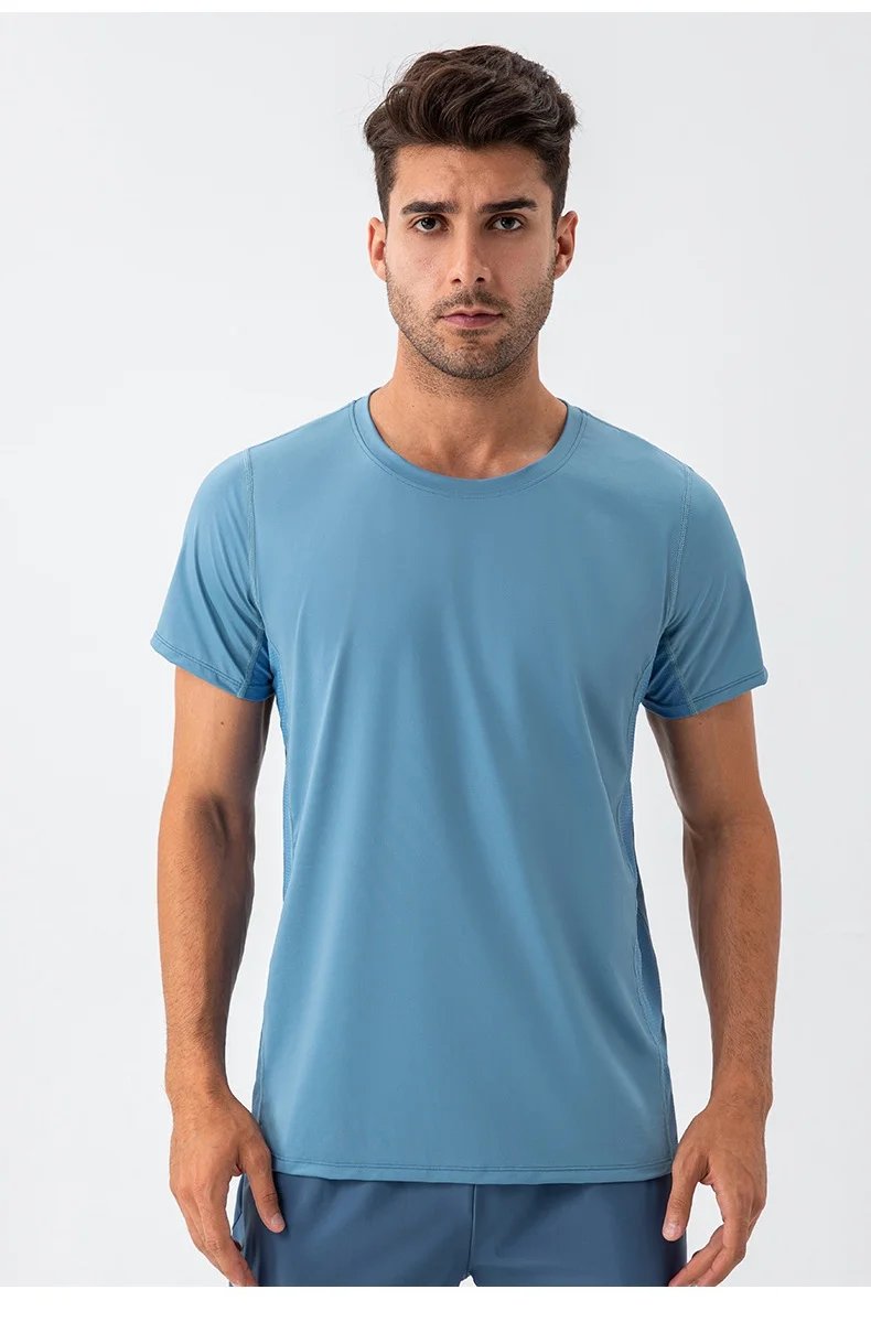 Quick Dry Sports T-Shirt Short Sleeve Men's Gym Fitness Training Tops Tee Man Running Workouts Sweatshirt Fitness Clothes Quick Dry Sports T-Shirt Short Sleeve Men's Gym Fitness Training Tops Tee Man Running Workouts Sweatshirt Fitness Clothes
