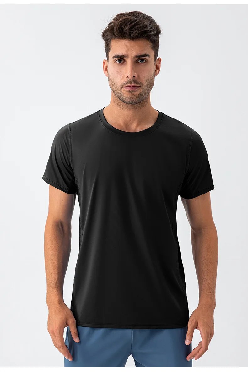 Quick Dry Sports T-Shirt Short Sleeve Men's Gym Fitness Training Tops Tee Man Running Workouts Sweatshirt Fitness Clothes Quick Dry Sports T-Shirt Short Sleeve Men's Gym Fitness Training Tops Tee Man Running Workouts Sweatshirt Fitness Clothes