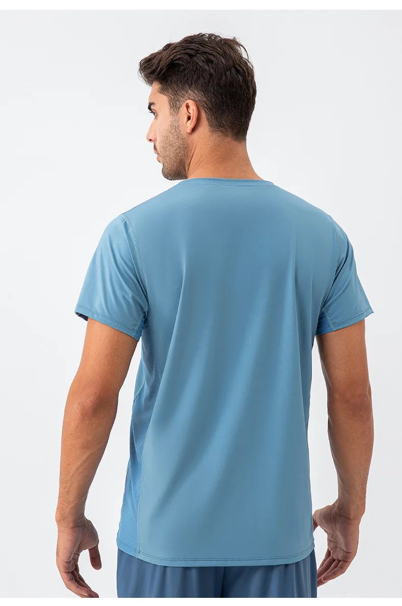 Quick Dry Sports T-Shirt Short Sleeve Men's Gym Fitness Training Tops Tee Man Running Workouts Sweatshirt Fitness Clothes Quick Dry Sports T-Shirt Short Sleeve Men's Gym Fitness Training Tops Tee Man Running Workouts Sweatshirt Fitness Clothes