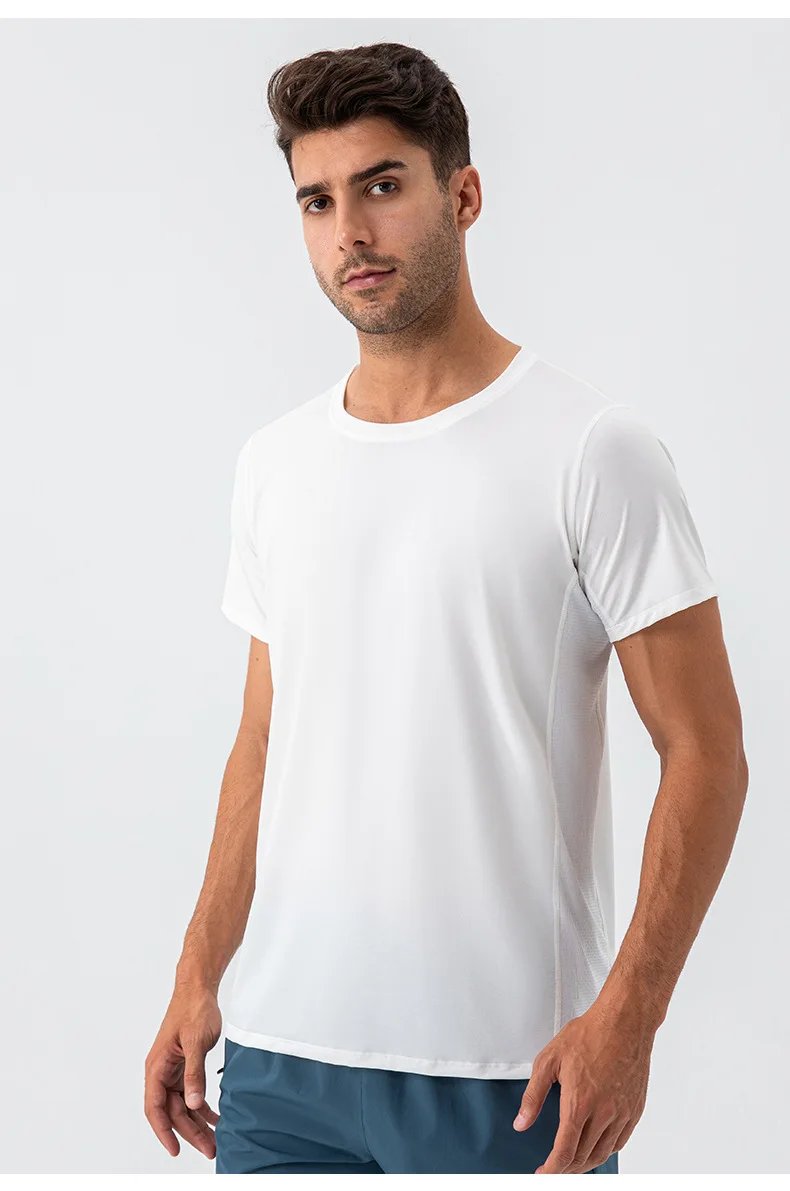 Quick Dry Sports T-Shirt Short Sleeve Men's Gym Fitness Training Tops Tee Man Running Workouts Sweatshirt Fitness Clothes Quick Dry Sports T-Shirt Short Sleeve Men's Gym Fitness Training Tops Tee Man Running Workouts Sweatshirt Fitness Clothes