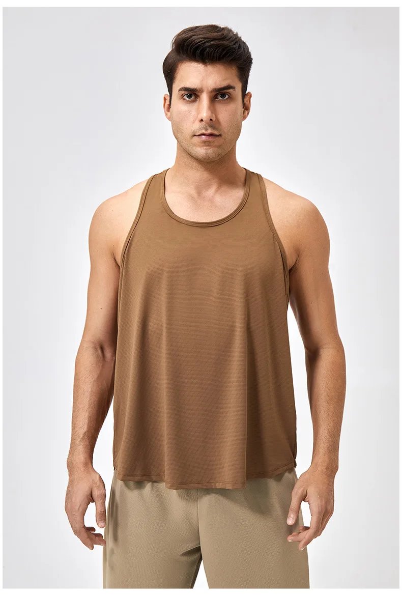 Men's Sleeveless Shirt Fitness Training Clothes Quick-drying Loose Gym Bodybuilding Tank Top Summer Men Solid Color Workout Vest Men's Sleeveless Shirt Fitness Training Clothes Quick-drying Loose Gym Bodybuilding Tank Top Summer Men Solid Color Workout Vest