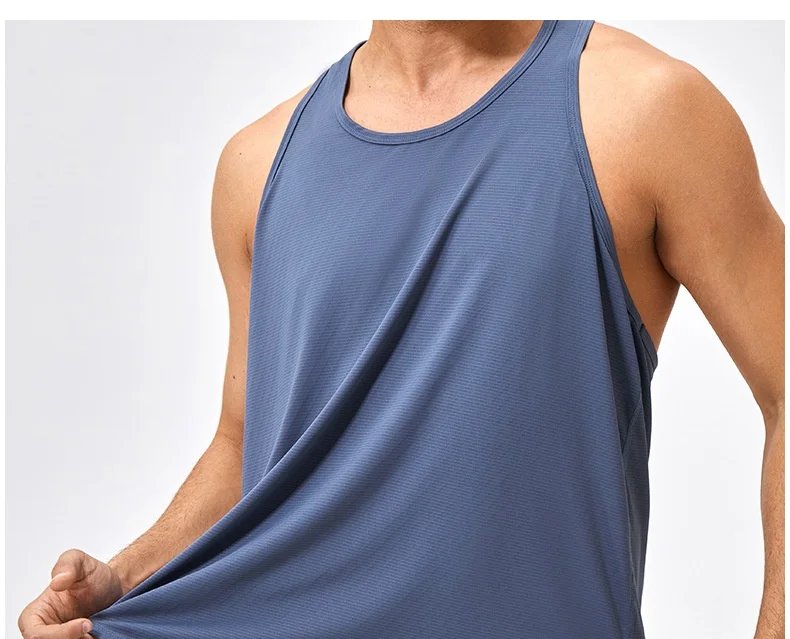 Men's Sleeveless Shirt Fitness Training Clothes Quick-drying Loose Gym Bodybuilding Tank Top Summer Men Solid Color Workout Vest Men's Sleeveless Shirt Fitness Training Clothes Quick-drying Loose Gym Bodybuilding Tank Top Summer Men Solid Color Workout Vest