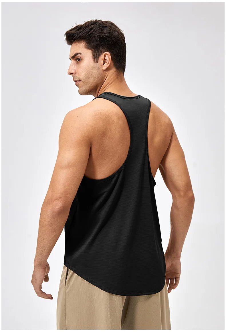 Men's Sleeveless Shirt Fitness Training Clothes Quick-drying Loose Gym Bodybuilding Tank Top Summer Men Solid Color Workout Vest Men's Sleeveless Shirt Fitness Training Clothes Quick-drying Loose Gym Bodybuilding Tank Top Summer Men Solid Color Workout Vest