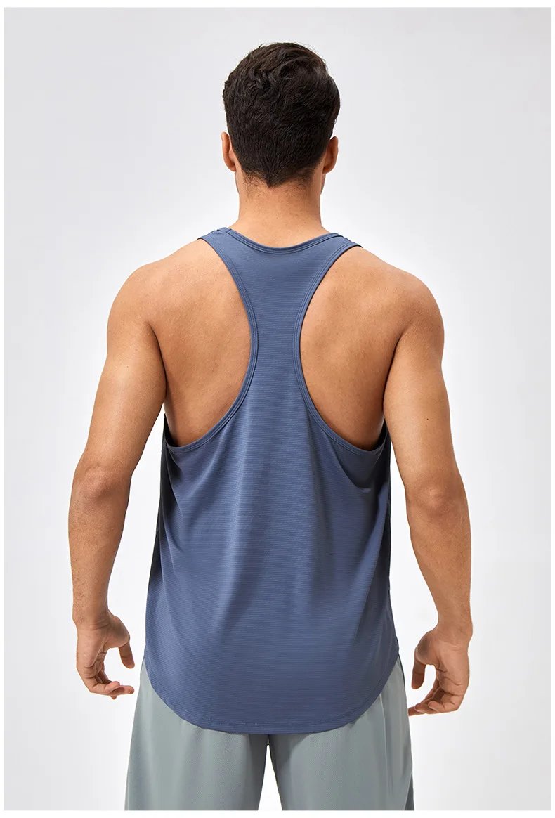 Men's Sleeveless Shirt Fitness Training Clothes Quick-drying Loose Gym Bodybuilding Tank Top Summer Men Solid Color Workout Vest Men's Sleeveless Shirt Fitness Training Clothes Quick-drying Loose Gym Bodybuilding Tank Top Summer Men Solid Color Workout Vest