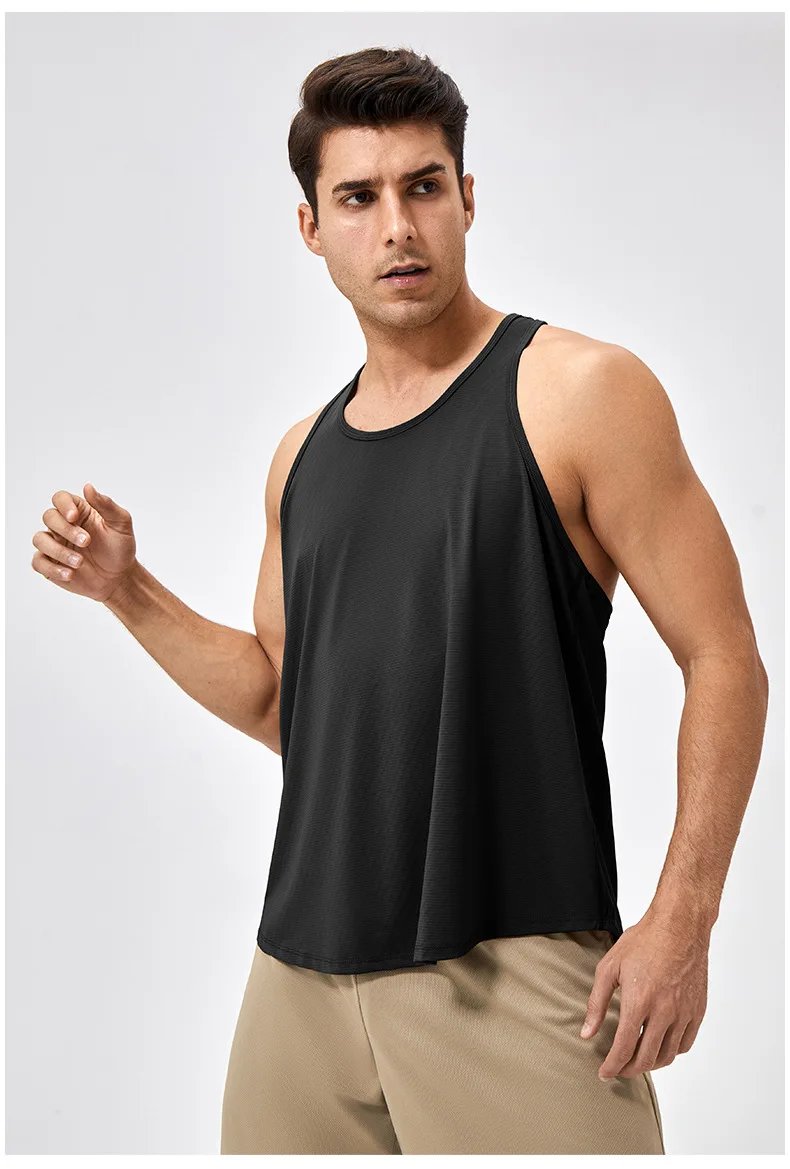 Men's Sleeveless Shirt Fitness Training Clothes Quick-drying Loose Gym Bodybuilding Tank Top Summer Men Solid Color Workout Vest Men's Sleeveless Shirt Fitness Training Clothes Quick-drying Loose Gym Bodybuilding Tank Top Summer Men Solid Color Workout Vest