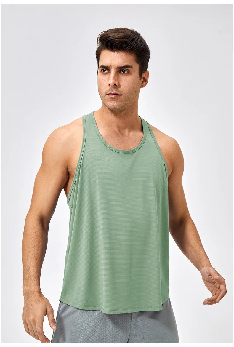 Men's Sleeveless Shirt Fitness Training Clothes Quick-drying Loose Gym Bodybuilding Tank Top Summer Men Solid Color Workout Vest Men's Sleeveless Shirt Fitness Training Clothes Quick-drying Loose Gym Bodybuilding Tank Top Summer Men Solid Color Workout Vest