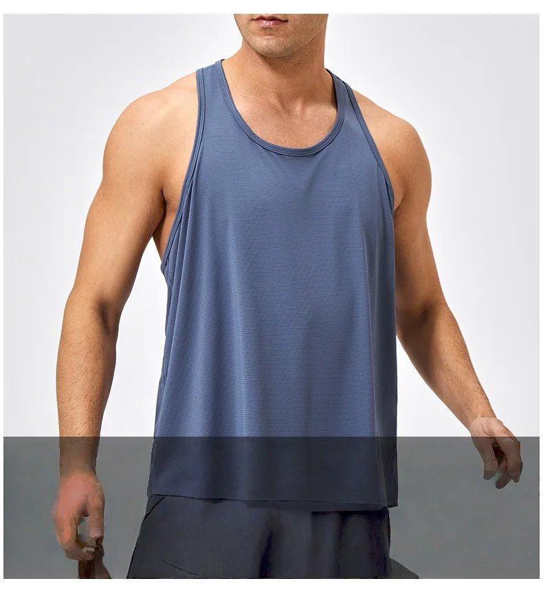 Men's Sleeveless Shirt Fitness Training Clothes Quick-drying Loose Gym Bodybuilding Tank Top Summer Men Solid Color Workout Vest Men's Sleeveless Shirt Fitness Training Clothes Quick-drying Loose Gym Bodybuilding Tank Top Summer Men Solid Color Workout Vest