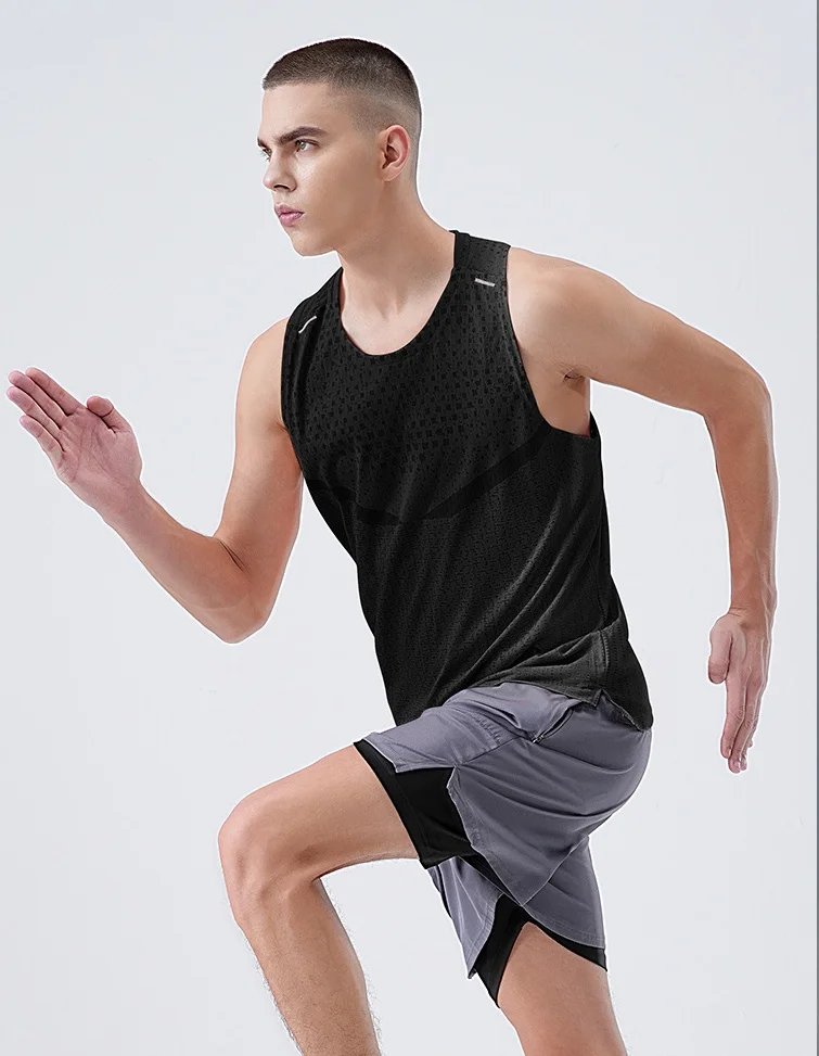 2026 Running Tank Top Men Summer Sport Gym Vest Quick Dry Elastic Training Sports Vest Man Fitness Bodybuilding Sleeveless Shirt 2026 Running Tank Top Men Summer Sport Gym Vest Quick Dry Elastic Training Sports Vest Man Fitness Bodybuilding Sleeveless Shirt
