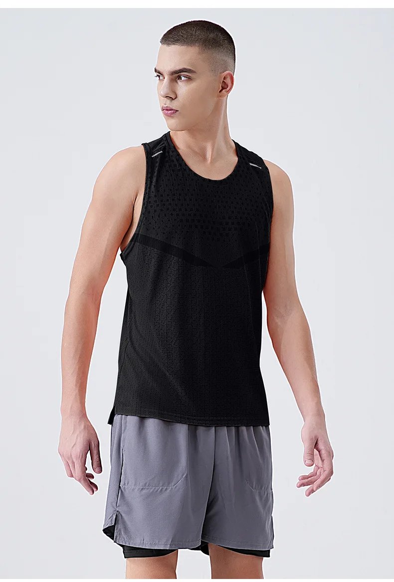 2026 Running Tank Top Men Summer Sport Gym Vest Quick Dry Elastic Training Sports Vest Man Fitness Bodybuilding Sleeveless Shirt 2026 Running Tank Top Men Summer Sport Gym Vest Quick Dry Elastic Training Sports Vest Man Fitness Bodybuilding Sleeveless Shirt
