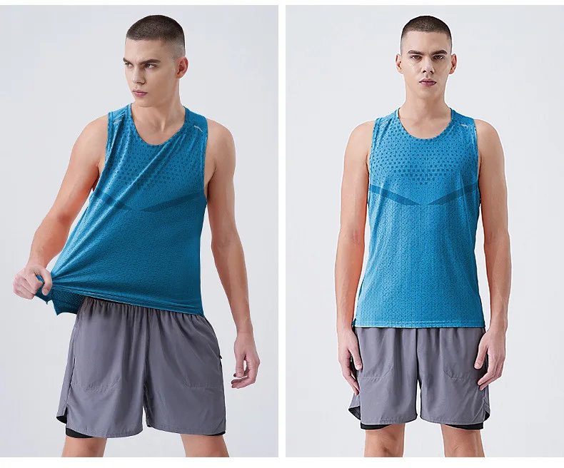 2026 Running Tank Top Men Summer Sport Gym Vest Quick Dry Elastic Training Sports Vest Man Fitness Bodybuilding Sleeveless Shirt 2026 Running Tank Top Men Summer Sport Gym Vest Quick Dry Elastic Training Sports Vest Man Fitness Bodybuilding Sleeveless Shirt