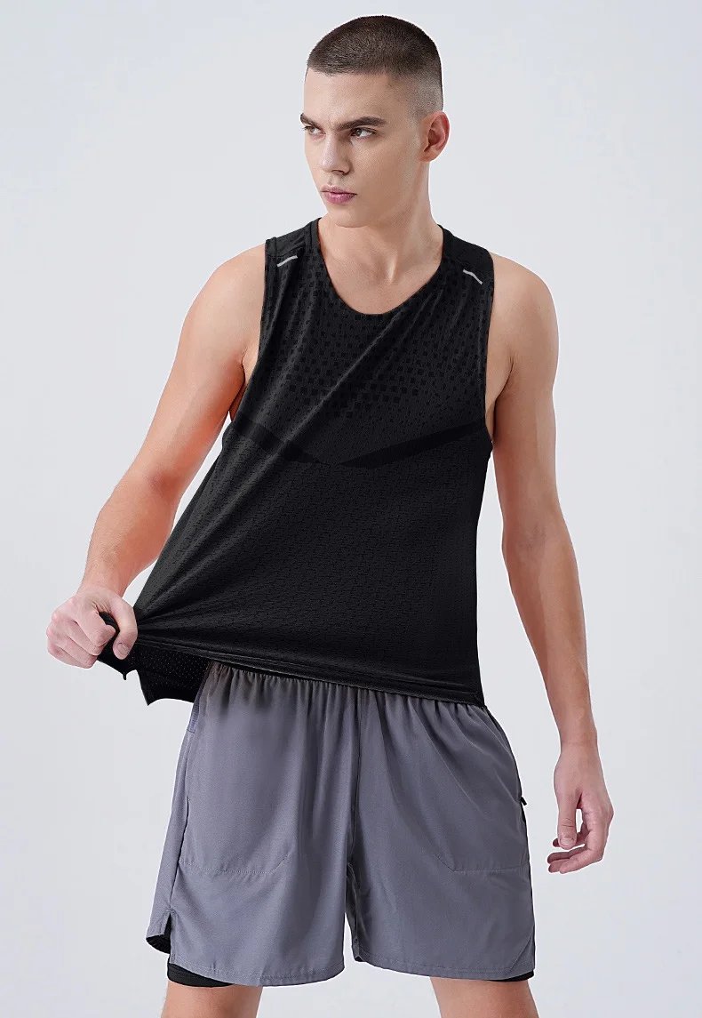 2026 Running Tank Top Men Summer Sport Gym Vest Quick Dry Elastic Training Sports Vest Man Fitness Bodybuilding Sleeveless Shirt 2026 Running Tank Top Men Summer Sport Gym Vest Quick Dry Elastic Training Sports Vest Man Fitness Bodybuilding Sleeveless Shirt