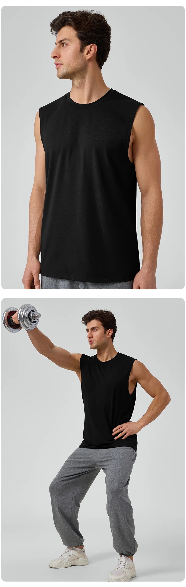 Man Summer Bodybuilding Fitness Vest Gym Workout Fitness Sleeveless Shirt Men Breathable Running Training Tank Tops Gym Clothes Man Summer Bodybuilding Fitness Vest Gym Workout Fitness Sleeveless Shirt Men Breathable Running Training Tank Tops Gym Clothes