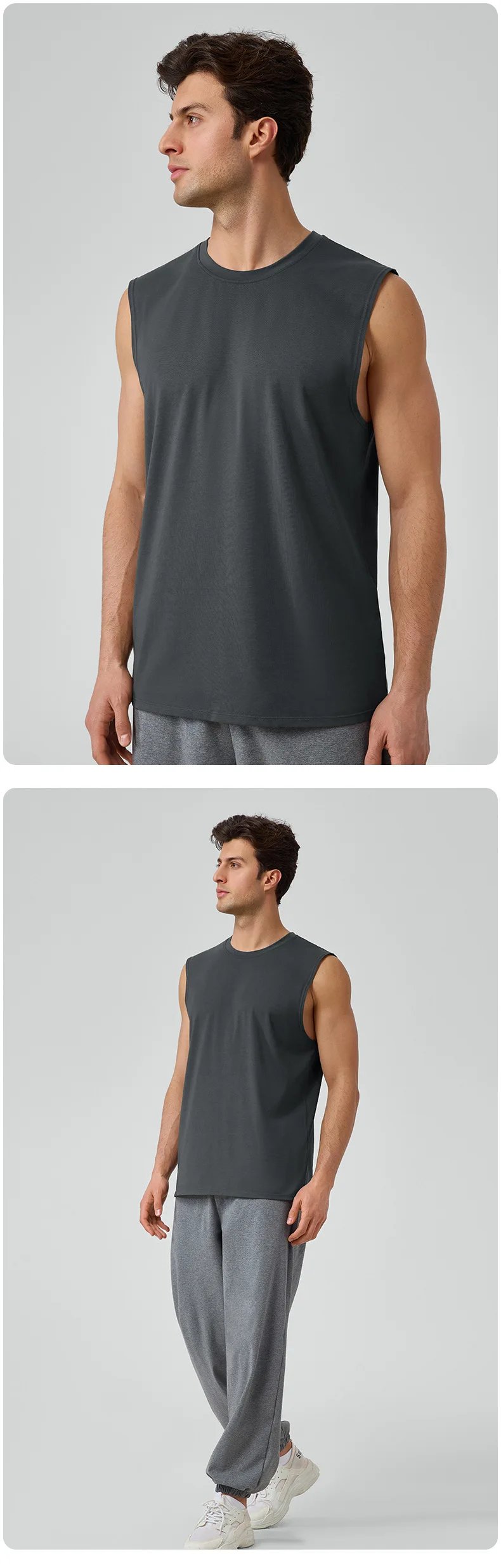 Man Summer Bodybuilding Fitness Vest Gym Workout Fitness Sleeveless Shirt Men Breathable Running Training Tank Tops Gym Clothes Man Summer Bodybuilding Fitness Vest Gym Workout Fitness Sleeveless Shirt Men Breathable Running Training Tank Tops Gym Clothes