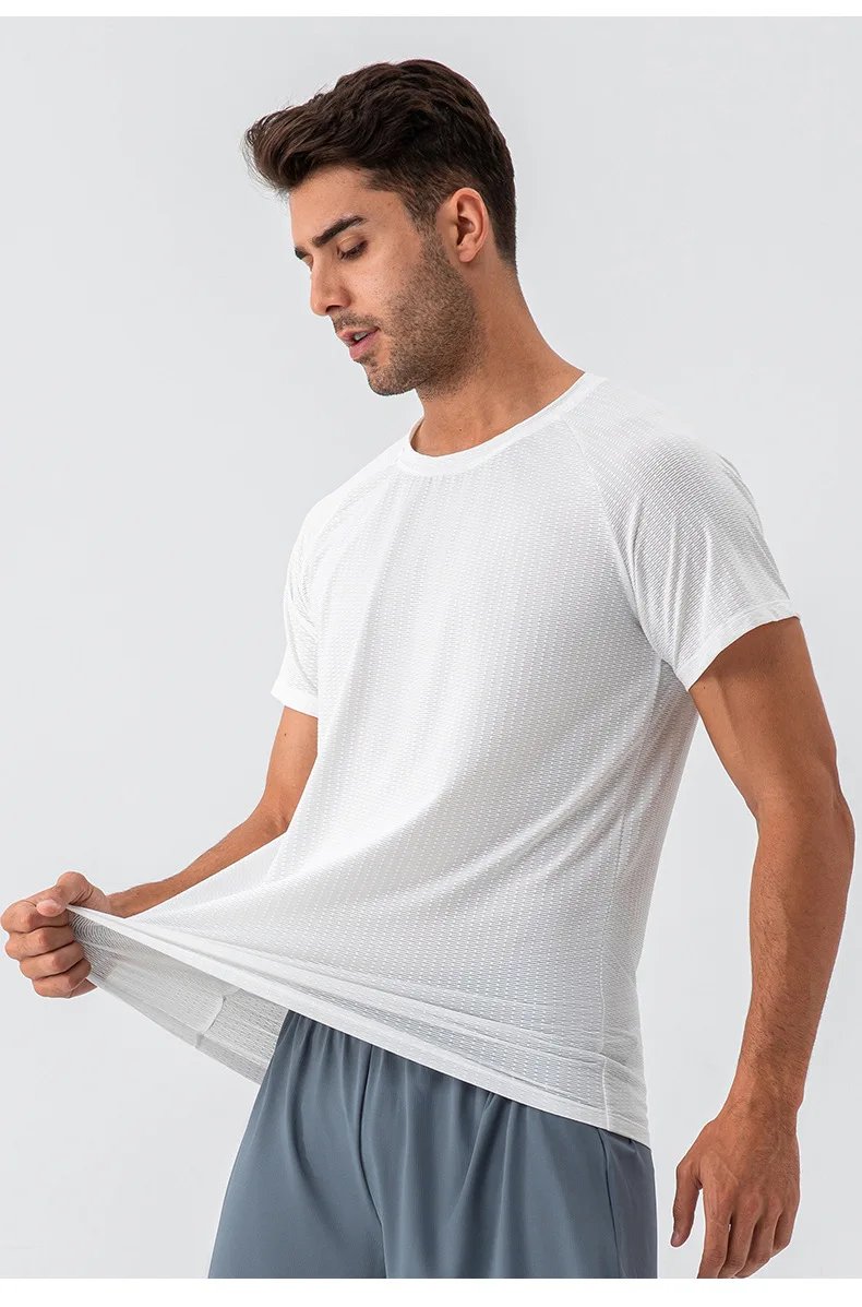 New Gym Bodybuilding T-Shirt Men's Quick-drying Gym Workout Fitness Sports Short Sleeve Tops Breathable Summer Casual Sweatshirt New Gym Bodybuilding T-Shirt Men's Quick-drying Gym Workout Fitness Sports Short Sleeve Tops Breathable Summer Casual Sweatshirt