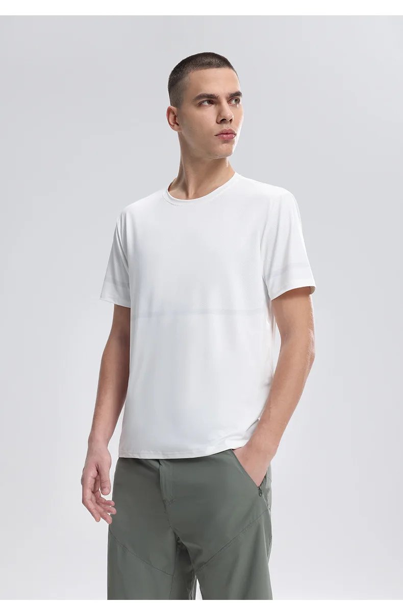 Summer Men's Running T-shirt Short Sleeve Sportswear Men Ice Silk Top Quick Dry Workout Tee Breathable Fitness Sports Sweatshirt Summer Men's Running T-shirt Short Sleeve Sportswear Men Ice Silk Top Quick Dry Workout Tee Breathable Fitness Sports Sweatshirt