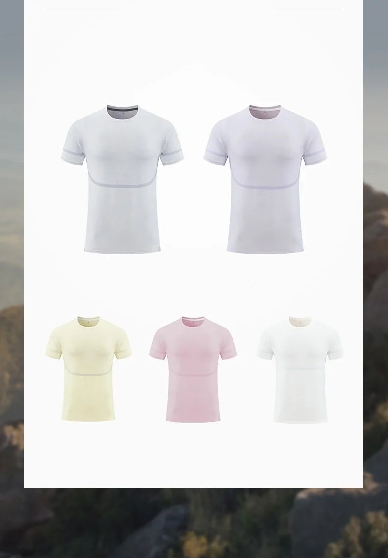 Summer Men's Running T-shirt Short Sleeve Sportswear Men Ice Silk Top Quick Dry Workout Tee Breathable Fitness Sports Sweatshirt Summer Men's Running T-shirt Short Sleeve Sportswear Men Ice Silk Top Quick Dry Workout Tee Breathable Fitness Sports Sweatshirt