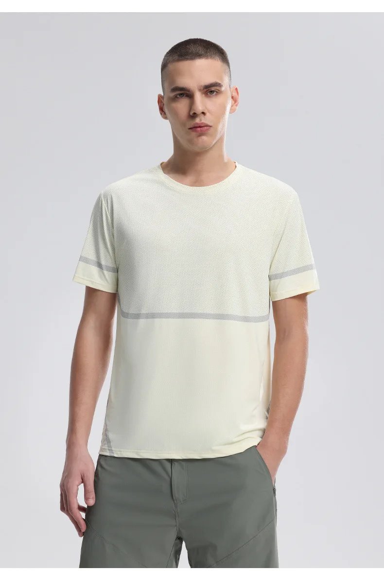 Summer Men's Running T-shirt Short Sleeve Sportswear Men Ice Silk Top Quick Dry Workout Tee Breathable Fitness Sports Sweatshirt Summer Men's Running T-shirt Short Sleeve Sportswear Men Ice Silk Top Quick Dry Workout Tee Breathable Fitness Sports Sweatshirt