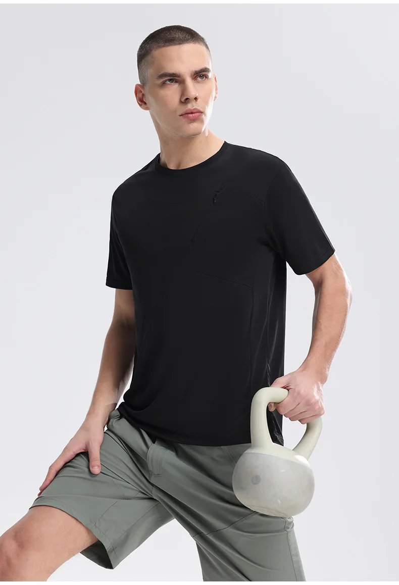 Men's Outdoor Sports T-shirt Sportswear Men Quick Dry Gym Short Sleeve Top Breathable Fitness Workout Sweatshirt Gym Clothes New Men's Outdoor Sports T-shirt Sportswear Men Quick Dry Gym Short Sleeve Top Breathable Fitness Workout Sweatshirt Gym Clothes New