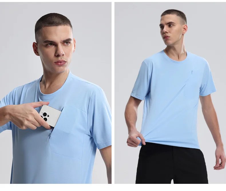Men's Outdoor Sports T-shirt Sportswear Men Quick Dry Gym Short Sleeve Top Breathable Fitness Workout Sweatshirt Gym Clothes New Men's Outdoor Sports T-shirt Sportswear Men Quick Dry Gym Short Sleeve Top Breathable Fitness Workout Sweatshirt Gym Clothes New