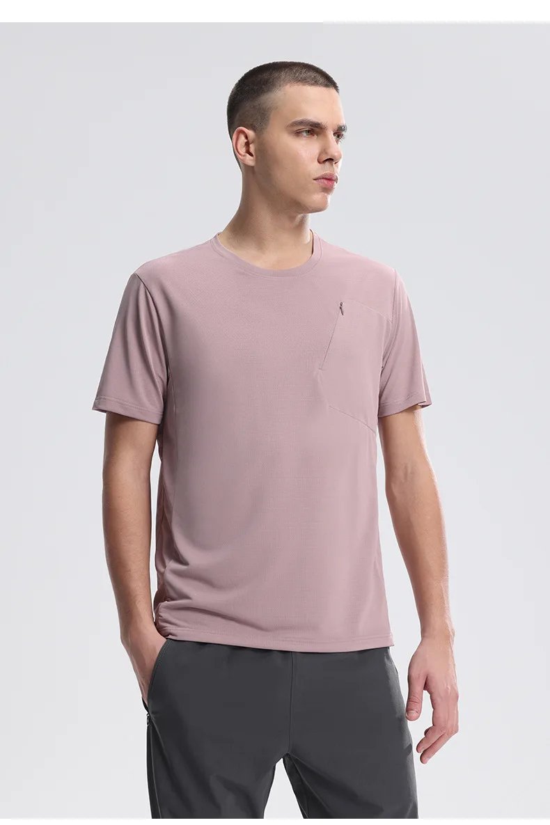 Men's Outdoor Sports T-shirt Sportswear Men Quick Dry Gym Short Sleeve Top Breathable Fitness Workout Sweatshirt Gym Clothes New Men's Outdoor Sports T-shirt Sportswear Men Quick Dry Gym Short Sleeve Top Breathable Fitness Workout Sweatshirt Gym Clothes New