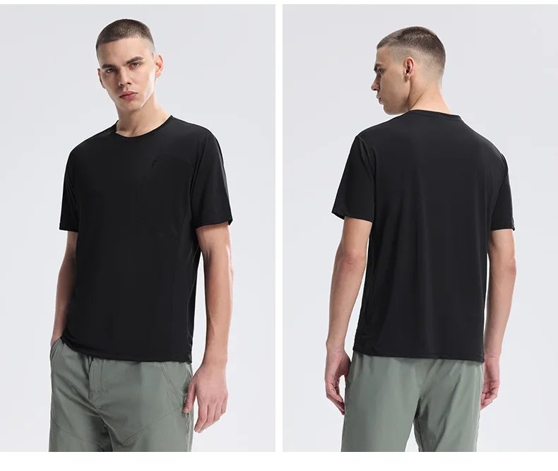 Men's Outdoor Sports T-shirt Sportswear Men Quick Dry Gym Short Sleeve Top Breathable Fitness Workout Sweatshirt Gym Clothes New Men's Outdoor Sports T-shirt Sportswear Men Quick Dry Gym Short Sleeve Top Breathable Fitness Workout Sweatshirt Gym Clothes New