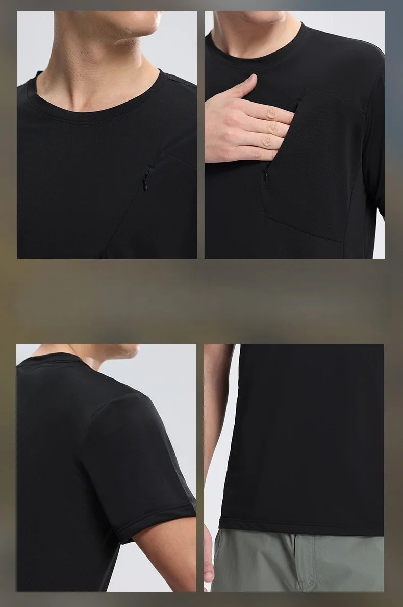 Men's Outdoor Sports T-shirt Sportswear Men Quick Dry Gym Short Sleeve Top Breathable Fitness Workout Sweatshirt Gym Clothes New Men's Outdoor Sports T-shirt Sportswear Men Quick Dry Gym Short Sleeve Top Breathable Fitness Workout Sweatshirt Gym Clothes New