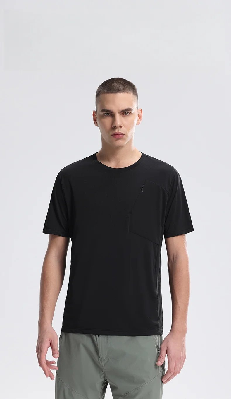 Men's Outdoor Sports T-shirt Sportswear Men Quick Dry Gym Short Sleeve Top Breathable Fitness Workout Sweatshirt Gym Clothes New Men's Outdoor Sports T-shirt Sportswear Men Quick Dry Gym Short Sleeve Top Breathable Fitness Workout Sweatshirt Gym Clothes New
