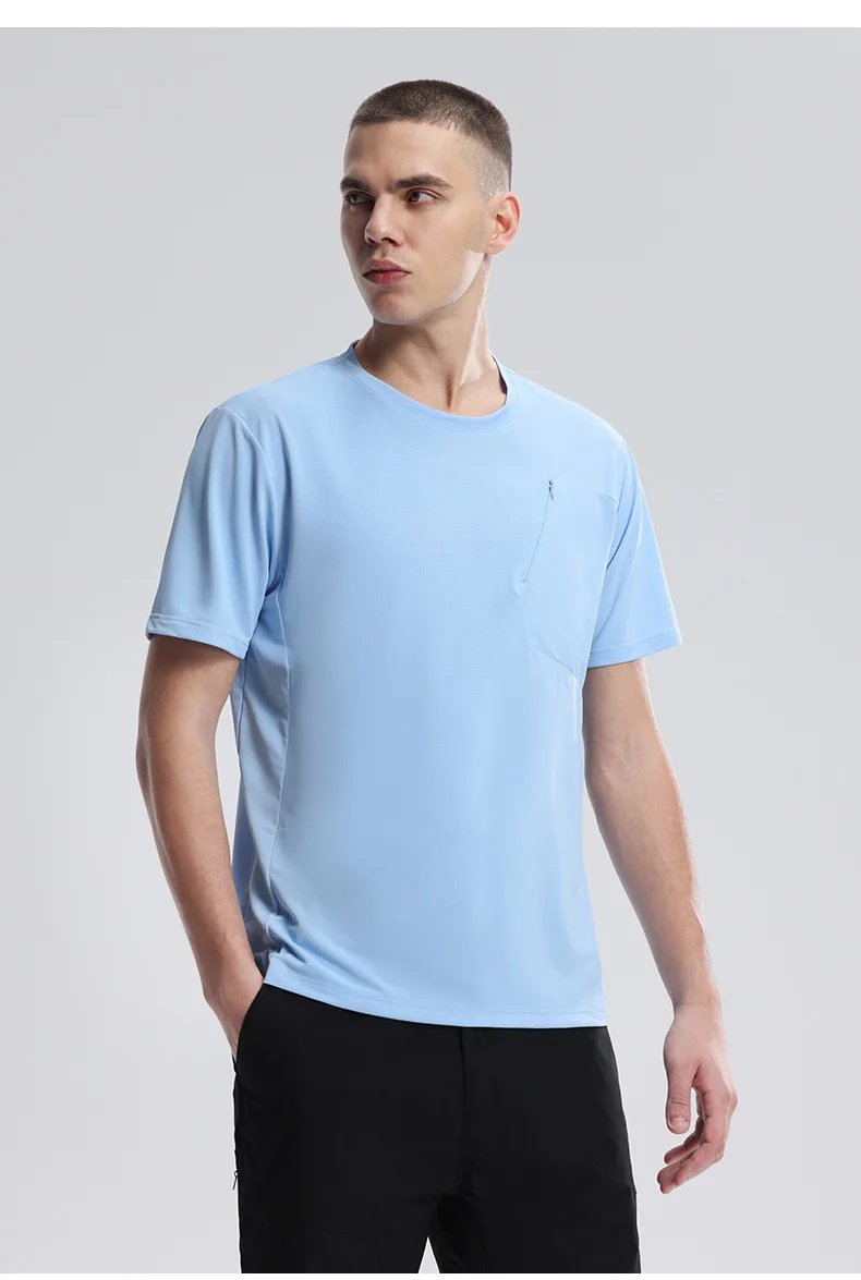Men's Outdoor Sports T-shirt Sportswear Men Quick Dry Gym Short Sleeve Top Breathable Fitness Workout Sweatshirt Gym Clothes New Men's Outdoor Sports T-shirt Sportswear Men Quick Dry Gym Short Sleeve Top Breathable Fitness Workout Sweatshirt Gym Clothes New