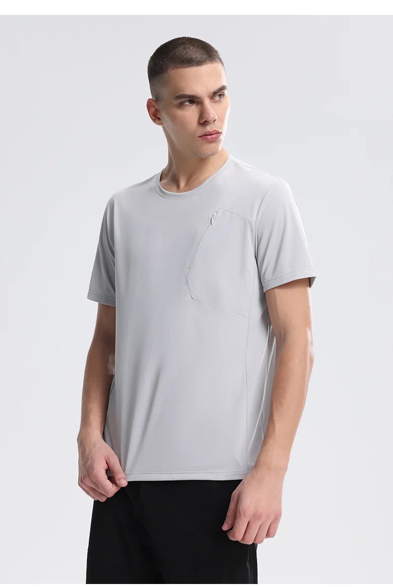 Men's Outdoor Sports T-shirt Sportswear Men Quick Dry Gym Short Sleeve Top Breathable Fitness Workout Sweatshirt Gym Clothes New Men's Outdoor Sports T-shirt Sportswear Men Quick Dry Gym Short Sleeve Top Breathable Fitness Workout Sweatshirt Gym Clothes New